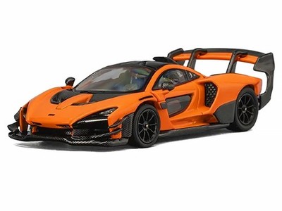 MCLAREN SENNA GTR ORANGE 1/64 DIECAST MODEL CAR BY CM MODEL CM64