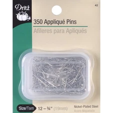 Dritz 42 Quilting Applique Pins-Size 12 350/Pkg