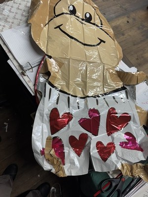 Set Of 5, 1 XL (42 ) Monkey  love , Plus 4 18  Mylar Balloons