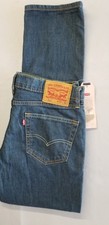 LEVI STRAUSS Men 511 Slim Skinny Stretch Cotton Denim Jeans - 34x32 Dark Blue