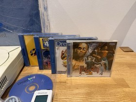 Sega Dreamcast Console & Game Bundle + Controllers + Cables VMU Tested & Working