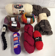 Wool Yarn Lot -Mixed Colors -NORO, FISHERMAN, D.K., HOMESPUN + MORE - NEW