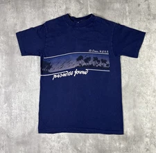 Vintage Paradise Found Nature T Shirt Blue Sunset Single Stitch 80s Adult Medium