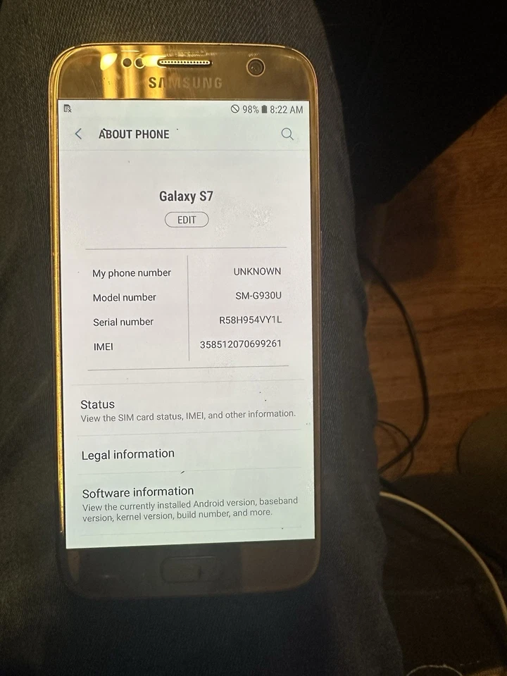 Samsung Galaxy S7 32 GB Gold Platinum (Unlocked) - Image 4 of 4