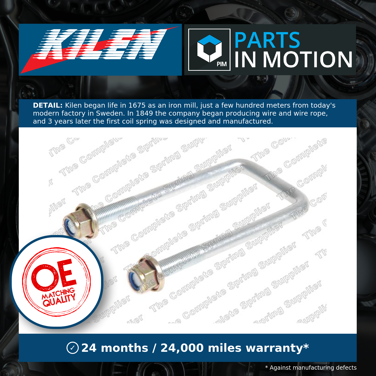 Kilen 77839 U Bolt Leaf Spring Clamp For Mitsubishi L200/Triton Pickup - Image 3