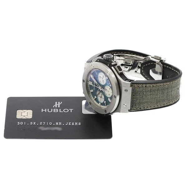 Hublot — Hublot Big Bang Jeans 301.SX.2710.NR.JEANS 48mm SS Blue Dial Watch #C12879