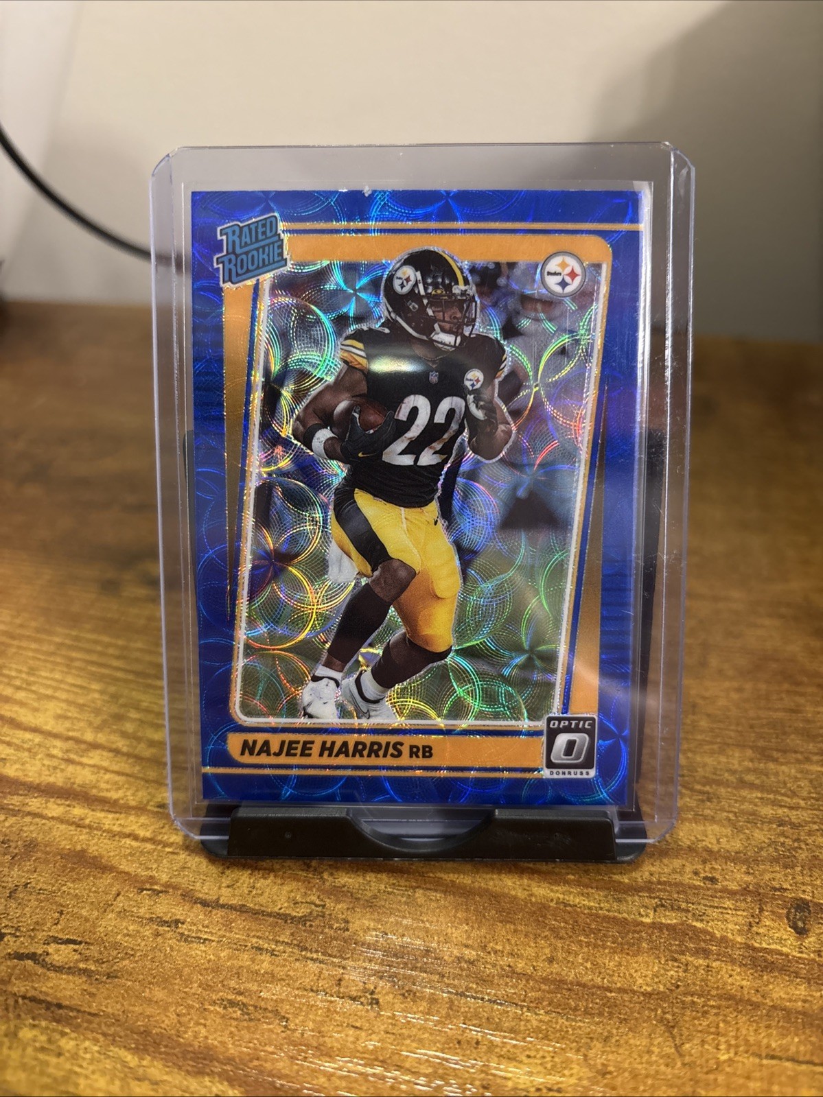 2021 Panini Donruss Optic Rated Rookie Najee Harris #213 Blue Scope Prizm (RC)