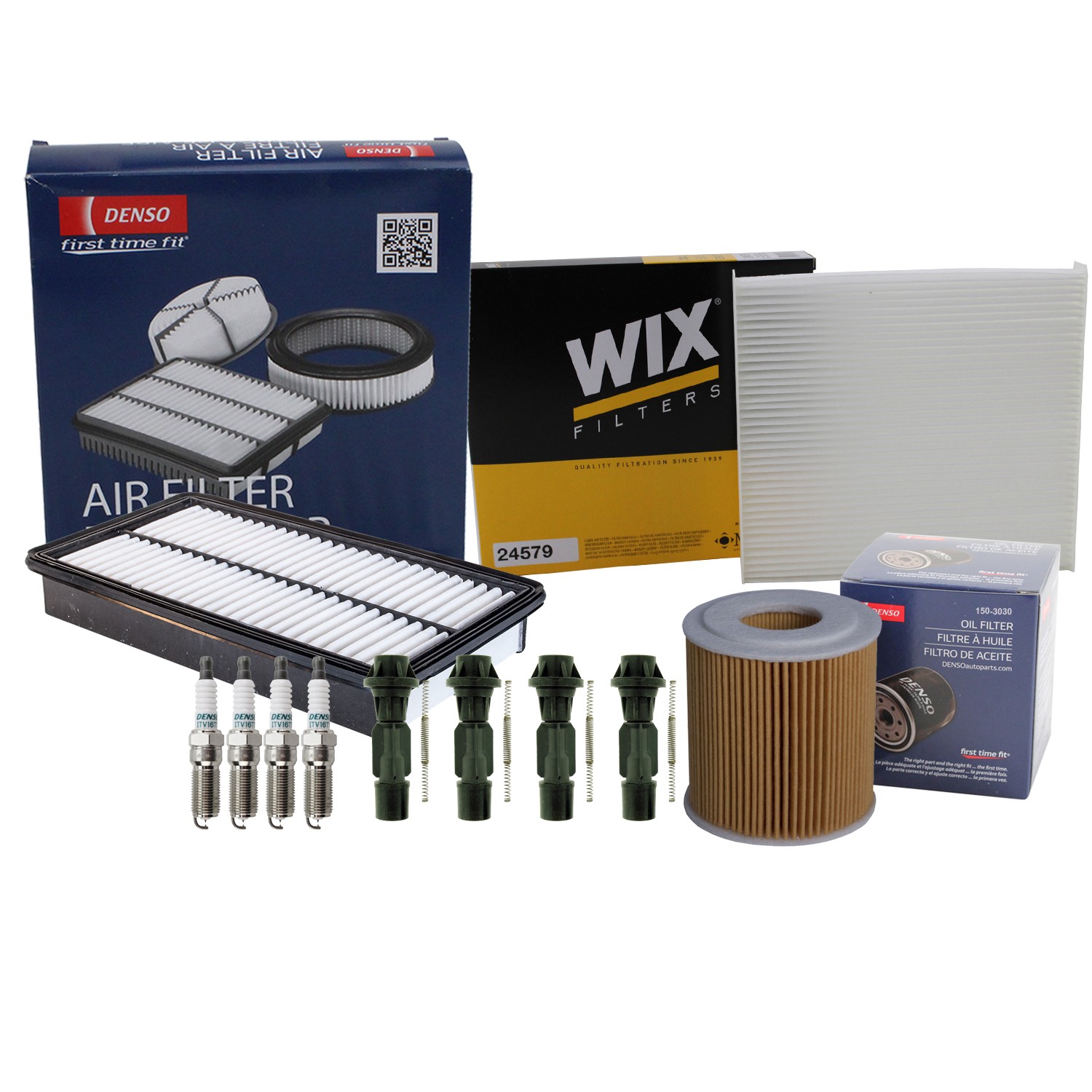 Denso Tune Up Kit NGK 4 Spark Plugs  Boots Kit for Mazda 6 i 2.3L L4 FWD 2007