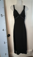 Y2K Forever 21 Black Lace Sheer Slip Dress Dark Fairy Whimsigoth Babydoll Small