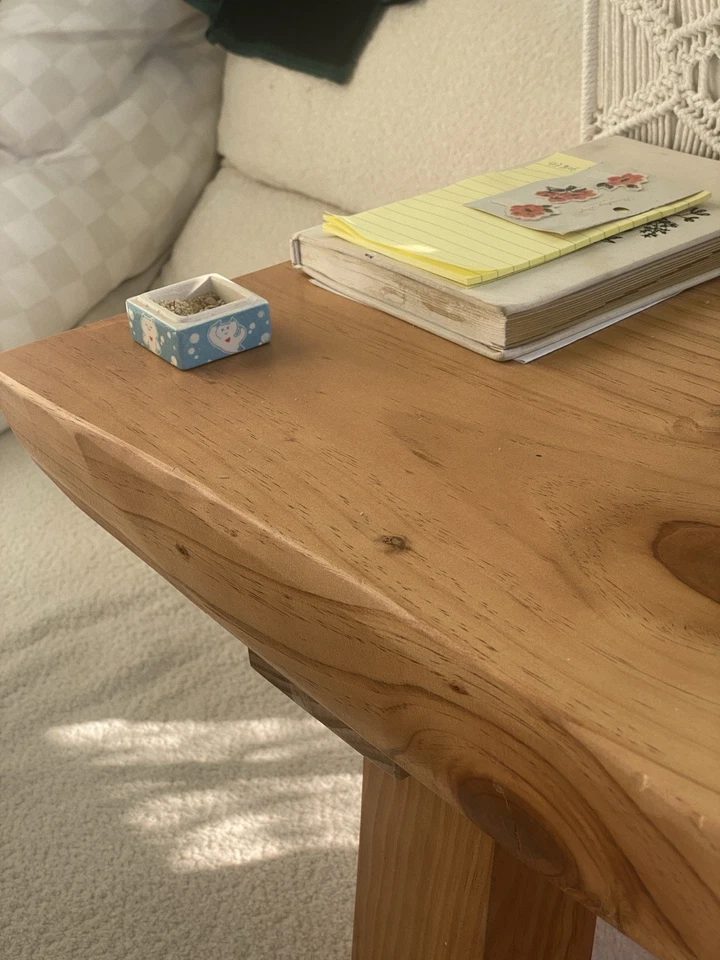 Красивый настоящий новозеландский обеденный стол из сосны и дерева учебный стол натуральная текстура - Изображение 4 из 4