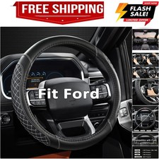 Customized Auto Car Steering Wheel Cover for Ford F-150, F-250, F-350, Expedi...