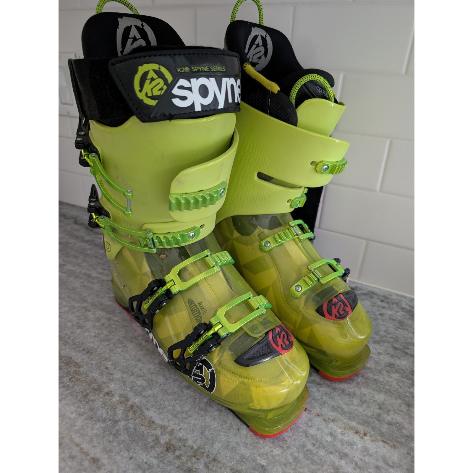 SALOMON Scarponi da sci K2 SpYne 110 Alpine da uomo taglia 30 5 verde rosso
