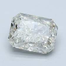 1.50 Carat Cert. GIA Radiant Cut Natural Mined Diamond Loose J color SI1 clarity 3100.00 per carat