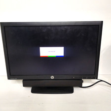 HP ProDisplay P201 20" LED Monitor 1600x900 VGA DVI  Speaker Bar