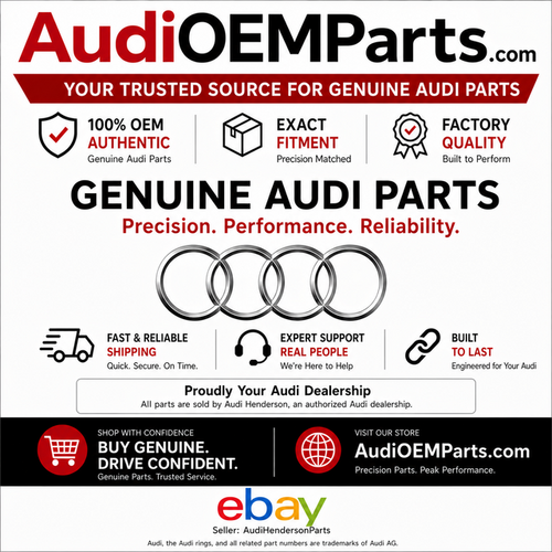 Stock Radiator Genuine Audi OEM Radiator Coolant Hose 4H0-121-060-J New | eBay