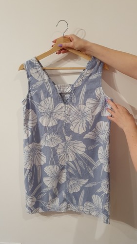 Next/women/dress/Petite/linen/Uk12/blue/summer/elegant/feminine/pockets/comfort/ - Picture 2 of 4