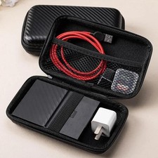 1/2pcs Portable Eva Storage Bag Zipper Pouch Mobile Hard Disk Bag U Disk Data Ca