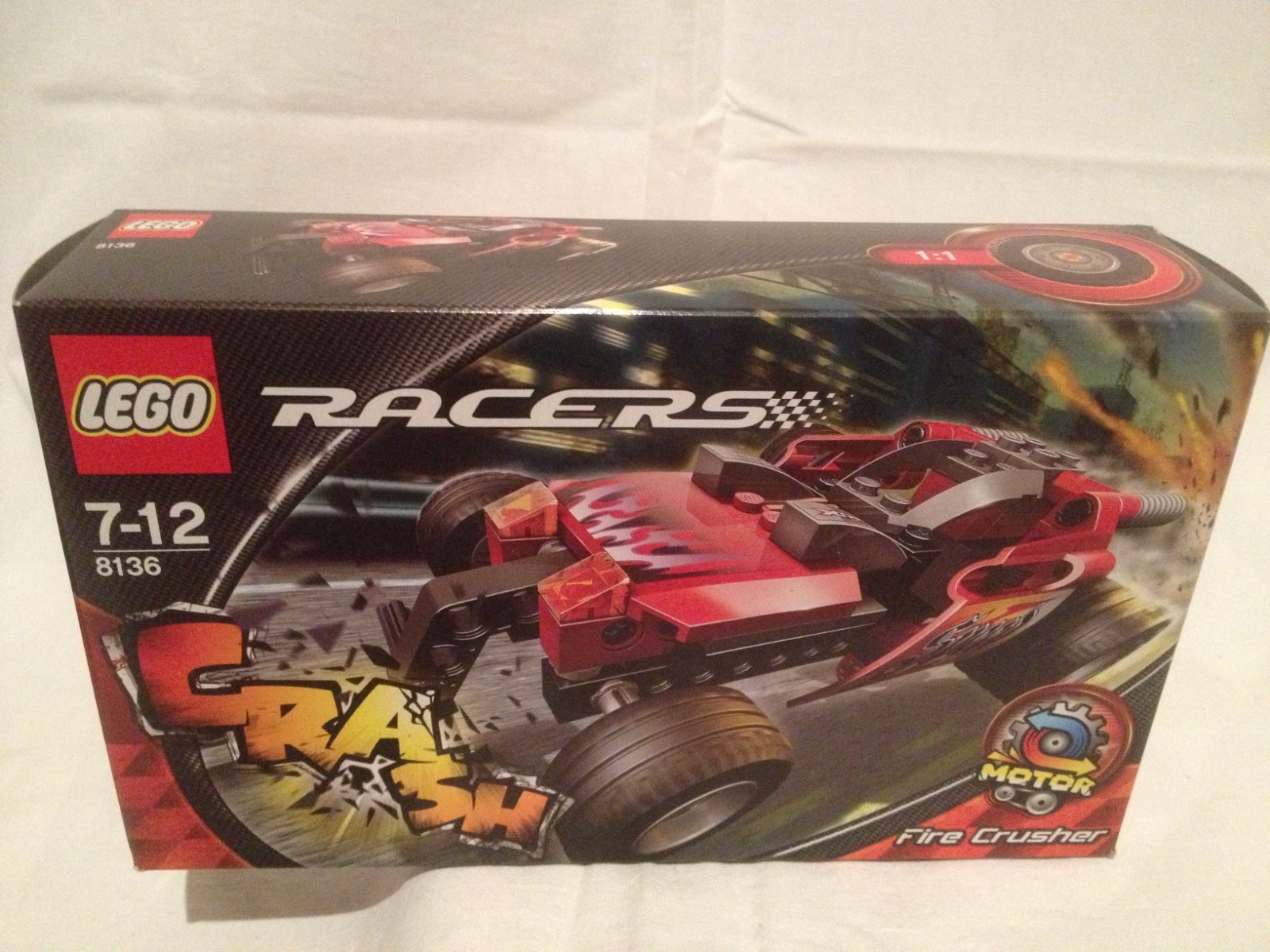 Lego 8136 Fire Crusher de la série Racers voiture rouge miniature boîte scellée OVP