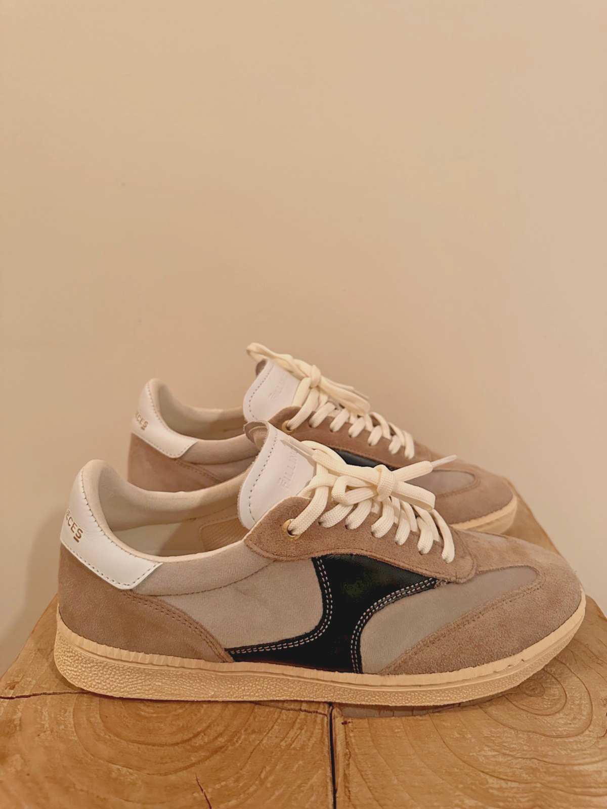 Filling Pieces Panelled Leather Sneakers Grey Low Top Women’s EU 40 US 9 Lace Up