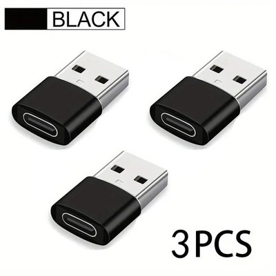 3 PACK USB C 3.1 Type C Female to USB 3.0 Type A Male Port Converter Adapter NEW