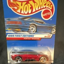 Hot Wheels Pontiac Rageous 1999 First Editions 1:64 Diecast Red Black Unopened