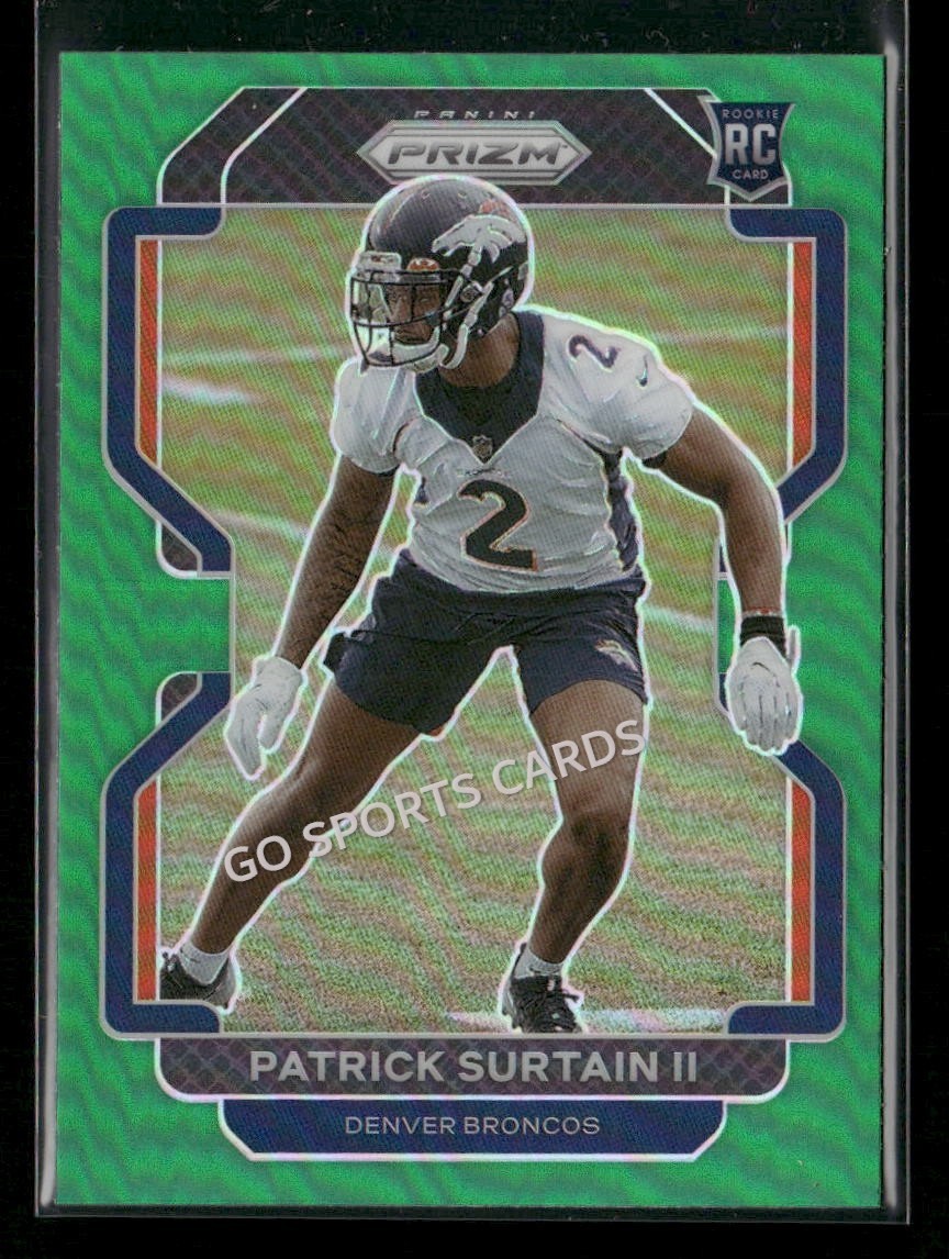 2021 Panini Green Prizm Patrick Surtain II #374 RC Rookie