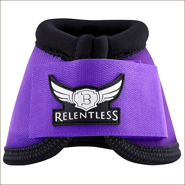 54CR Lrg Púrpura Implacable Trevor Brazile Caballo Pierna Delantera Deporte 2 Botas Campana Foto 3 de 4