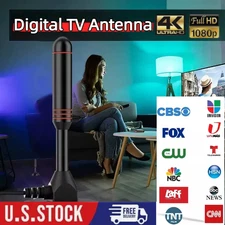 Digital TV Antenna Indoor HDTV Amplified Signal Booster 4K HD 1080P NEW
