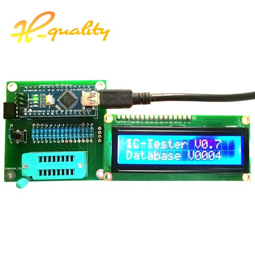 Digital IC Tester Circuit for 74 40 45 Series Button Type Logic DIY