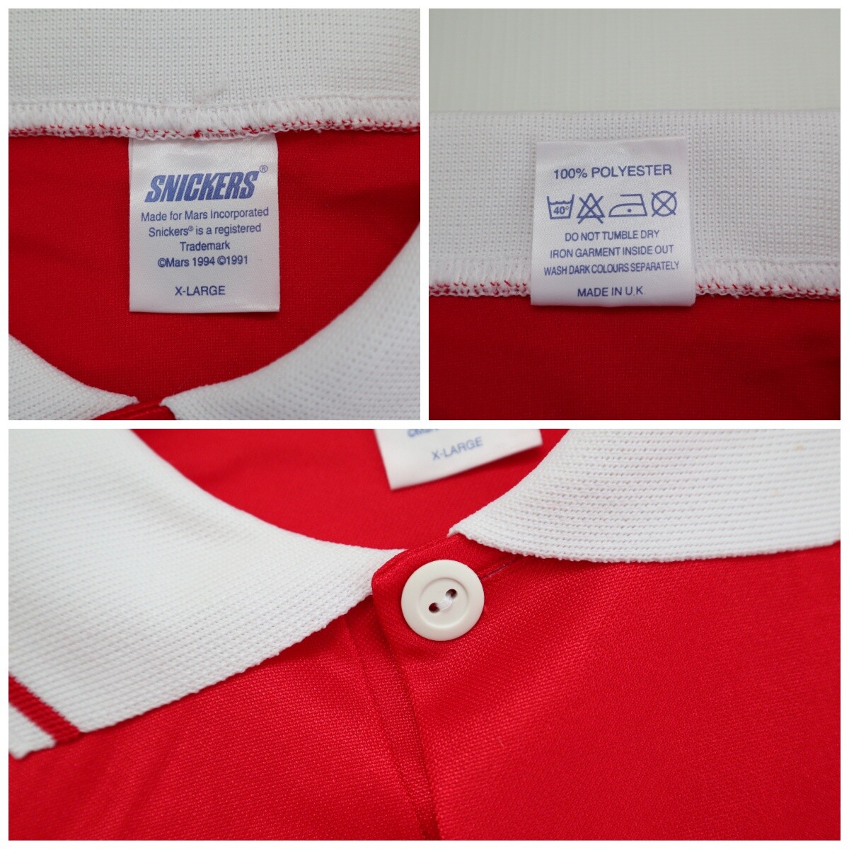 サッカーWorld Cup USA 94 SNICKERS ユニフォーム SNICKERS WORLD CUP USA 1994 WC '94 PROMO FOOTBALL SHIRT SOCCER
