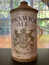 Pickwick Ale, Quart Cone IRTP TO, Empty Outdoor Can, Pinholes, Dents, TOUGH!