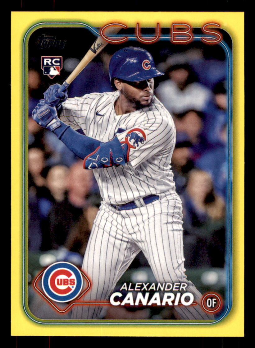 2024 Topps Yellow #452 Alexander Canario Chicago Cubs RC