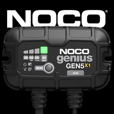 NOCO Genius GEN5X1 1-Bank 5A (5A/Bank) 12V Onboard Marine Battery Charger