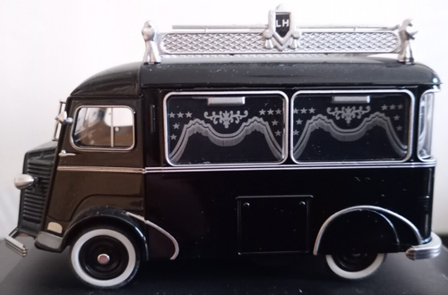 Miniature Eligor 1/43 – Citroën Type H Bleu 1953 – Autocar Voyages Jocelyne #957