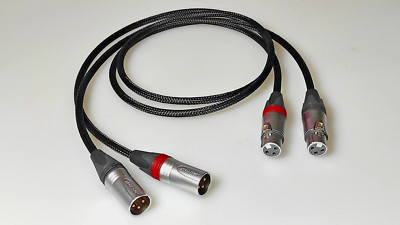 2x 1m XLR Kabel Grimm Audio Neutrik XX-HE Gold 1,00m / High End