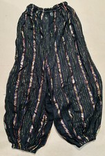 Scheherezade Imports Harem Pants Womans Size L-XL Boho Jingling Drawstrings