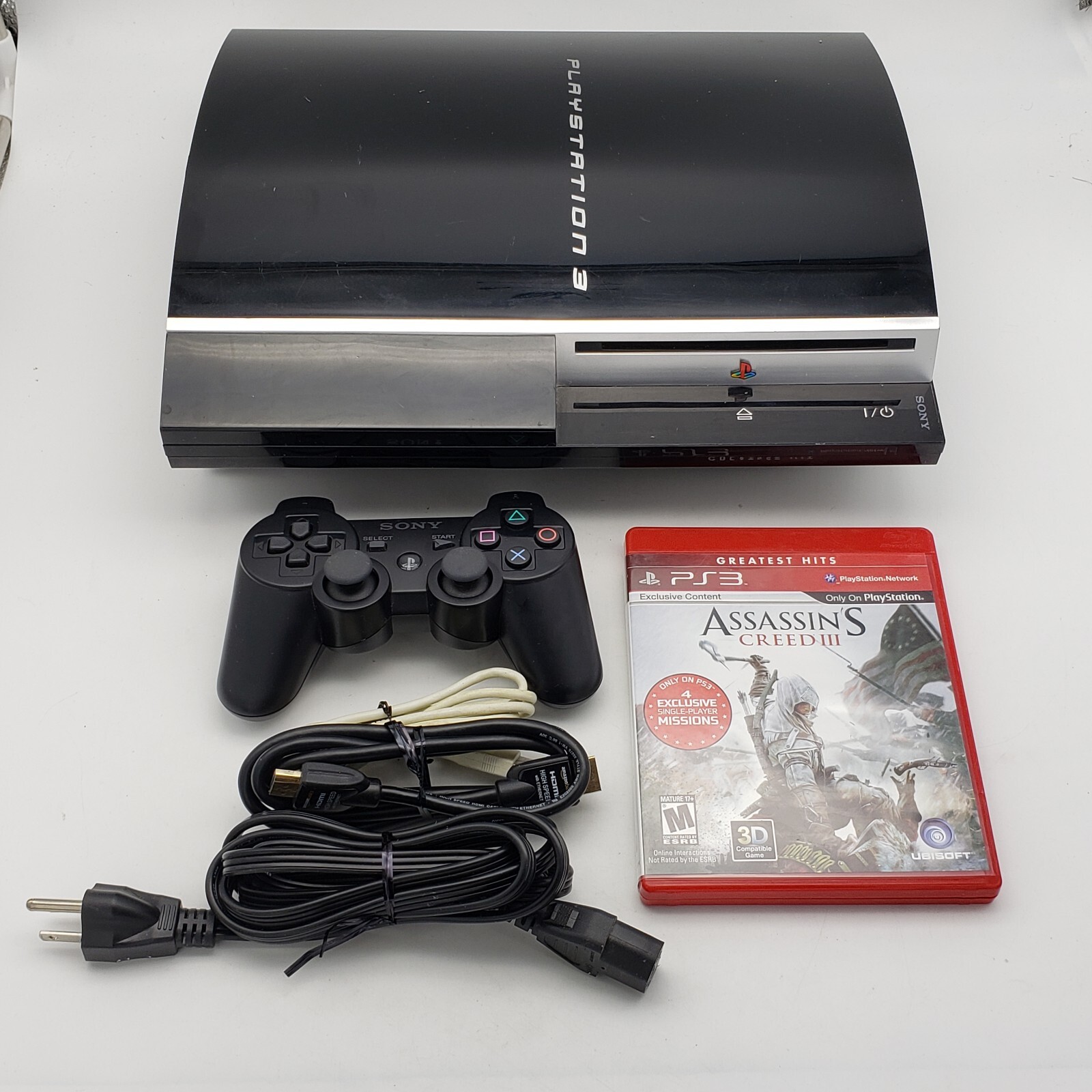 Sony PlayStation 3 Fat PS3 80GB Black Console Gaming System CECHK01 eBay