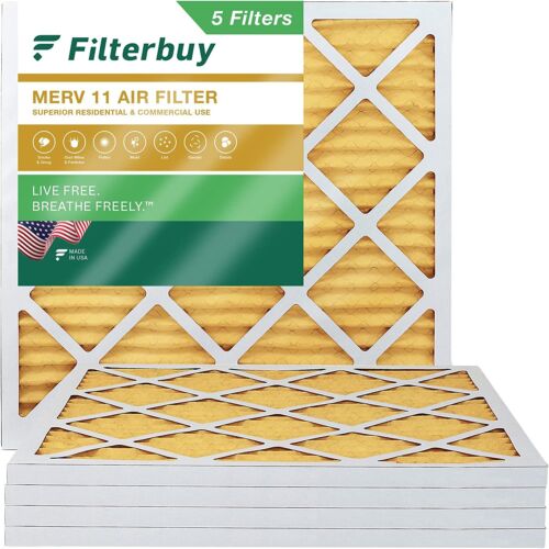 Filterbuy 10x10x1 Pleated Air Filters, Replacement for HVAC AC Furnace (MERV 11) - Picture 13 of 15
