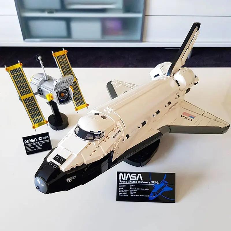 2354pc Space Shuttle Discovery Model Building Kit, Compatible with LEGO 10283, DIY STEM Toy for Adults & Kids