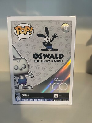EXCLUSIVE METALLIC Oswald the Lucky Rabbit Funko Pop Disney #1350