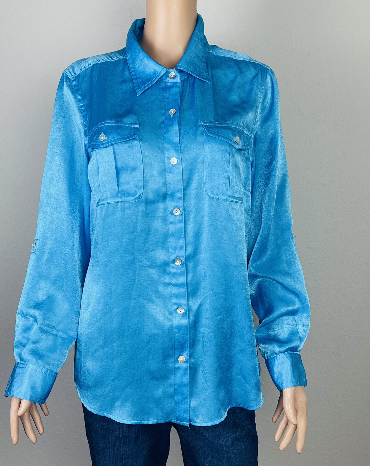 Ruby Rd Women’s Long Sleeve Button Down Collared … - image 1