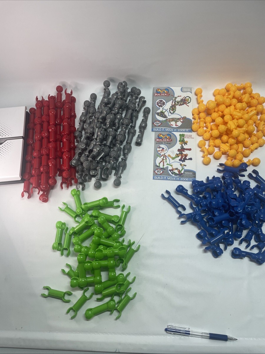 270 Piece Zoob Builderz Zoob Tube Lot With Books | eBay