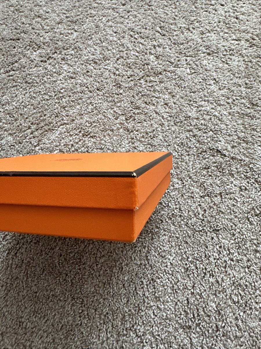 Vintage Hermes Faubourg Saint Honore Paris Orange Gift Storage Box