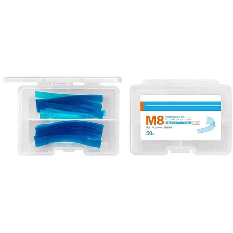 Dental Contoured Anterior Matrix Bands Polyester Strips Matrices System