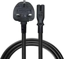 2 PACK 2 Prong power cord for UNITED KINGDOM 4ft Cord 250V