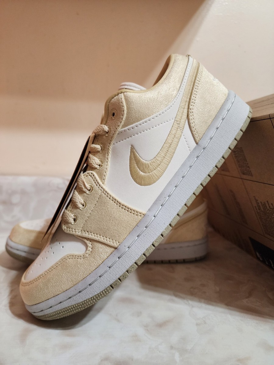 Women's Size 11 NIB Nike Air Jordan Low SE Team Gold Sail Sneaker  FN3722-701🔥