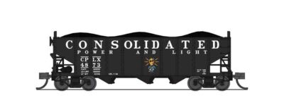Broadway Limited N N&W Class H2A 3-Bay Hopper Consolidated Power & Light CP 7161