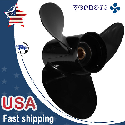13 3/4 x 19 Aluminum Boat Propeller for Suzuki Engine 50-140HP 15Spline 13.75x19