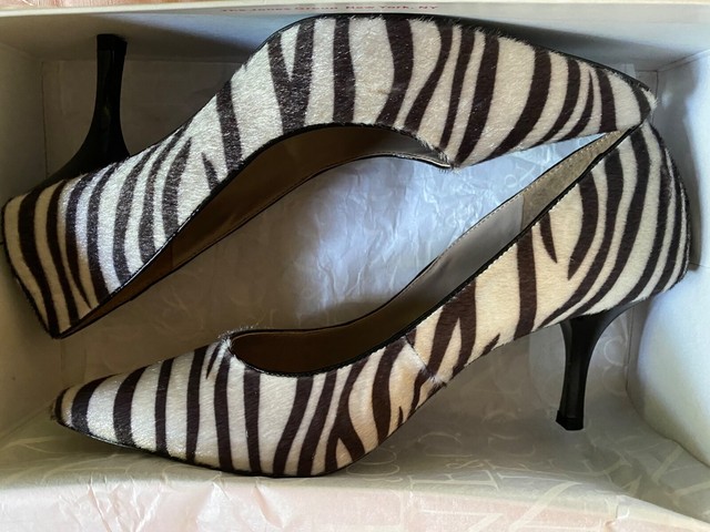 zebra shoes heels