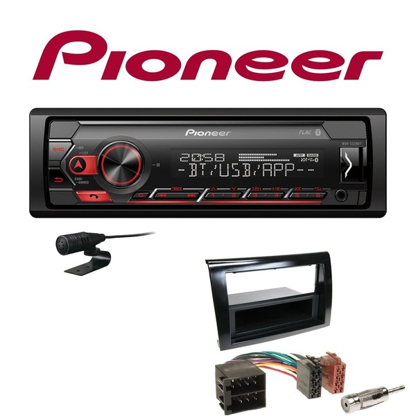Pioneer 1-DIN Bluetooth Autoradio Android USB FüR Fiat Bravo 2007-2014-image